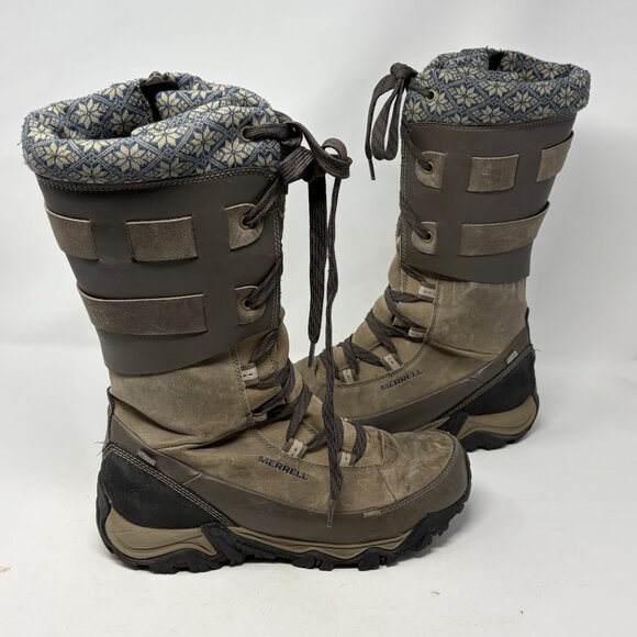 Merrell women's Boulder Tall Waterproof Boots 11 - Picture 10 of 13